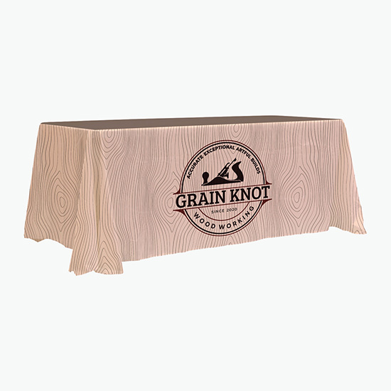 6' Recycled Closed Back Full Color Table Cover Marco Promos