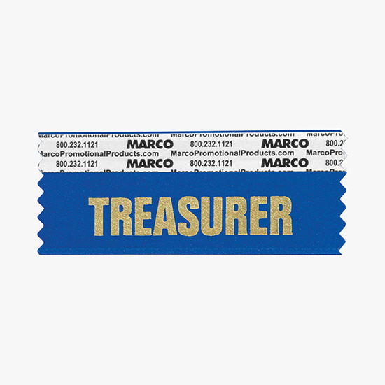 TREASURER Ribbon Horizontal, H1TREASURER