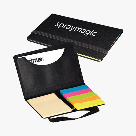 Business Card Holder Sticky Notes, OFE14079 Marco Promos