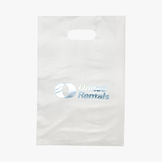 Frosted Die Cut Handle Bag Small, PB501 Marco Promos
