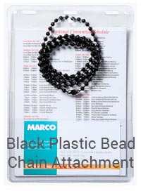 Black Plastic Bead Chain