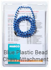 Blue Plastic Bead Chain
