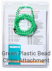 Green Plastic Bead Chain