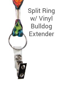 Split Ring with Vinyl Bulldog Extender
