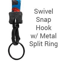 Swivel Snap Hook with Metal Split Ring