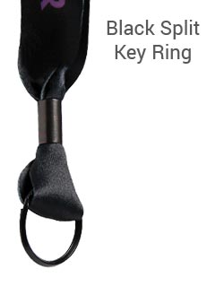 Black Split Key Ring