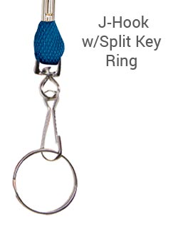 J-Hook with Split Key Ring