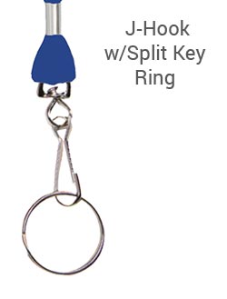 J-Hook with Split Key Ring